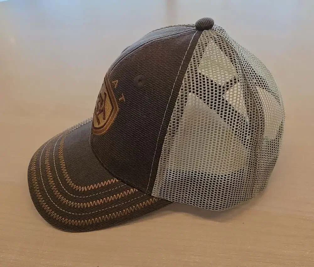 Ariat Oilskin Shield Logo Mesh Back Trucker Cap